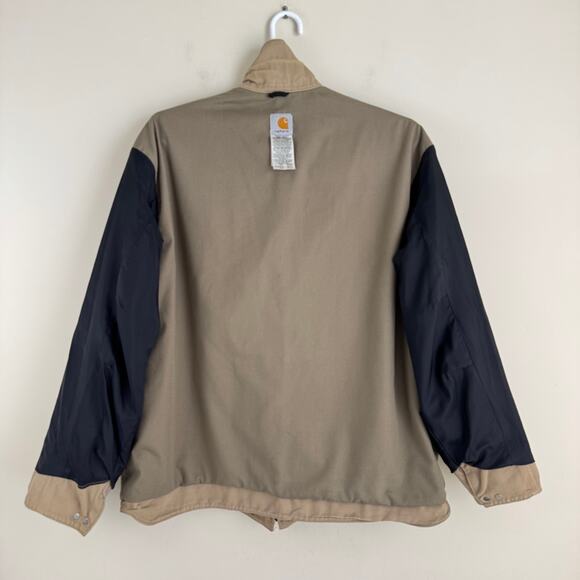 Carhartt Jacket Men;s 2XL J189 Tan Full Zip Bomber Coat Big & Tall Preowned READ - Picture 3 of 16